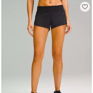 Lululemon speed up 2.5 low rise black